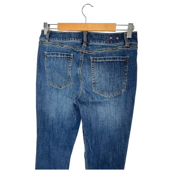 CAbi Jeans Womens 8 The Skinny Classic Wash Mid Rise Raw Hem Stretch 5882 Blue - Picture 3 of 15